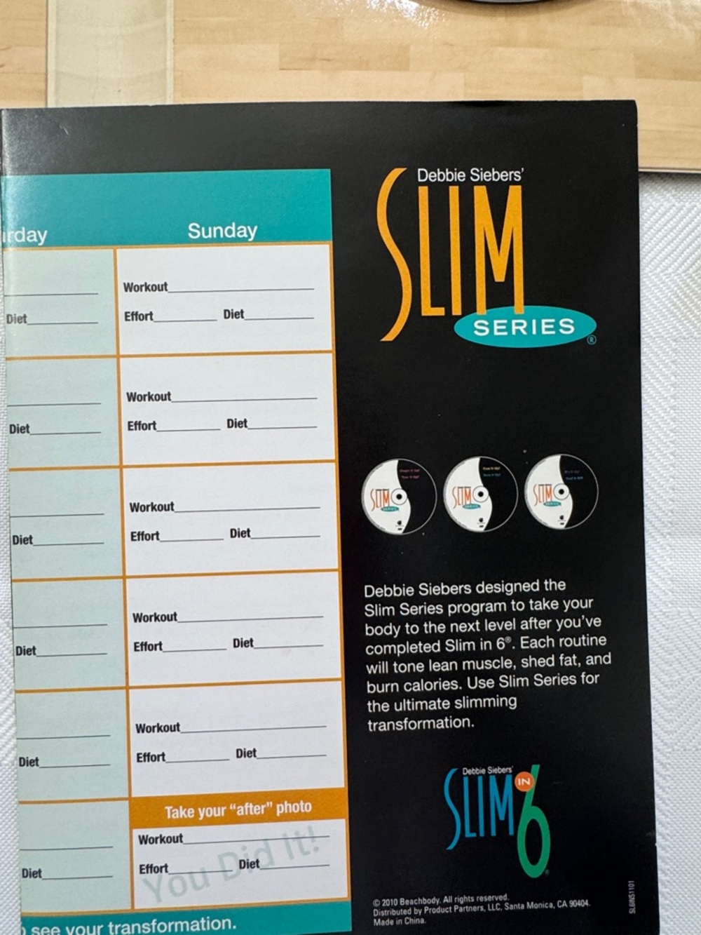 Beachbody Slim in 6 DVD with Teal and Black Cover - Picture 8 of 9